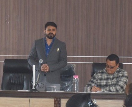DC Mokokchung, Shashank Pratap Singh addressing Mokokchung District Planning and Development Board meeting held on March 24. (DIPR)